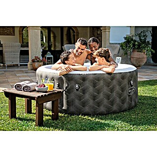 Bestway Lay-Z-Spa Mobil-Whirlpool Barbuda AirJet (Ø x H: 180 x 66 cm, Grau, 669 l)