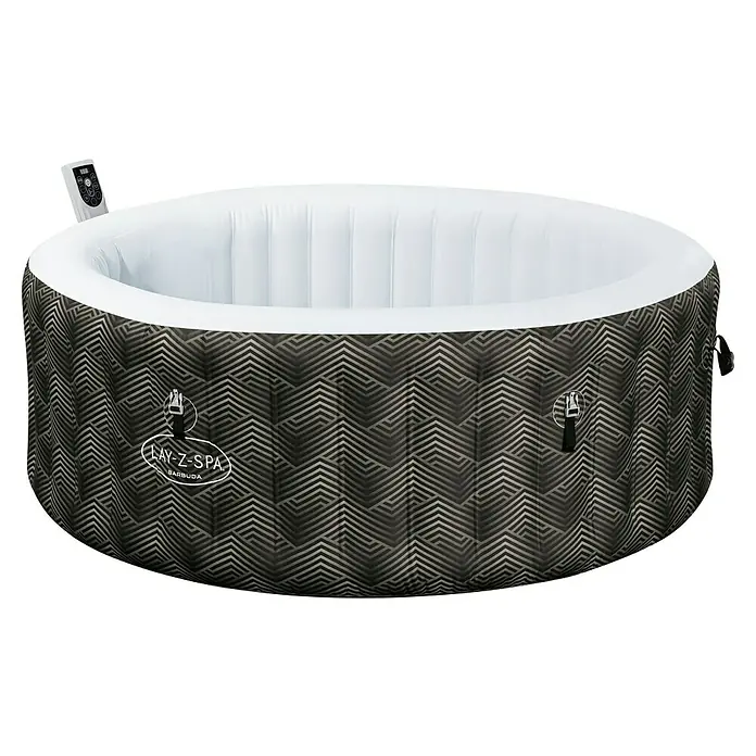 Bestway Lay-Z-Spa Mobil-Whirlpool Barbuda AirJetØ x H: 180 x 66 cm, Grau, 669 l
