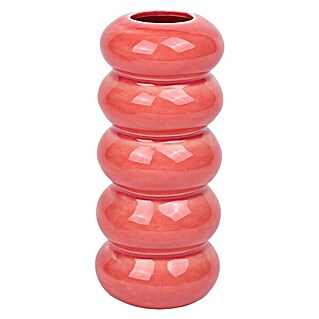 Vase Bubbles (Ø x H: 7 x 16 cm, Keramik, Rot)