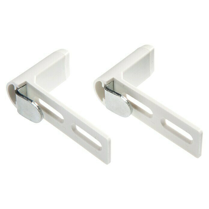 Klemmträger Universal (2 Stk., Passend für: Alu-Jalousie (50 mm), Bambus Jalousie (50 mm), Weiß)