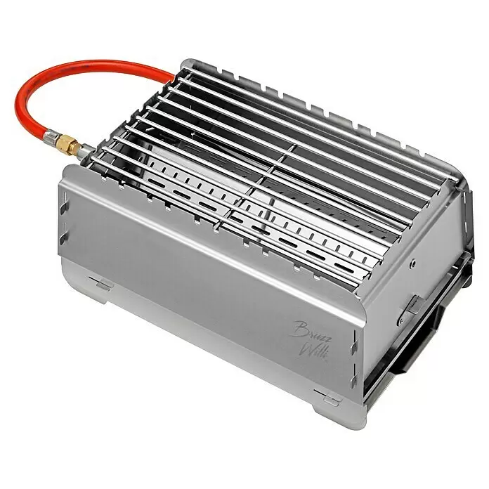 Bruzz Willi Gasgrill BW 1.1 - Wander EditionGrillfläche (B x T): 39 x 19,5 cm, 3,5 kW, Anzahl Brenner: 1 Stk.