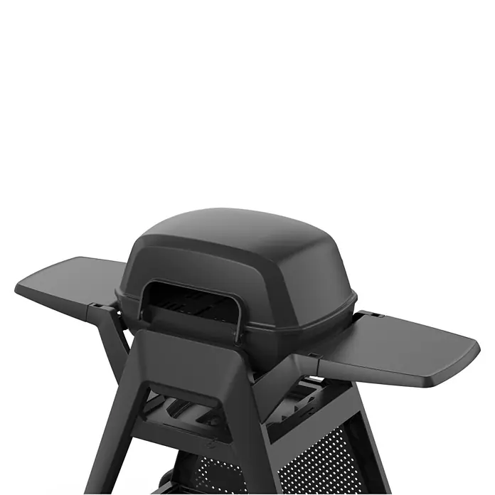 Grandstate Gasgrill Black Kite 200 - Grillfläche (B x T): 57 x 38 cm, 7,2 kW, Anzahl Brenner: 2 Stk. - Schwarzer Grill mit zwei Ablageflächen für Grillutensilien und Zubehör. Ideal für Garten und Terrasse.