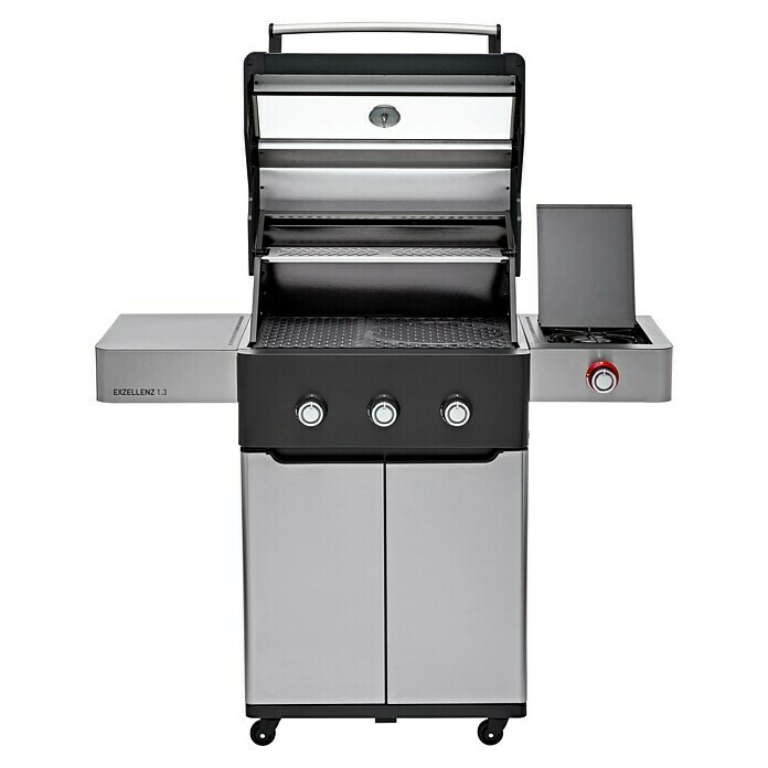 Edelheiss Gasgrill Exzellenz 1.3 (Grillfläche (B x T): 59 x 45,5 cm, 12,6 kW, Anzahl Brenner: 3 Stk.) | BAUHAUS