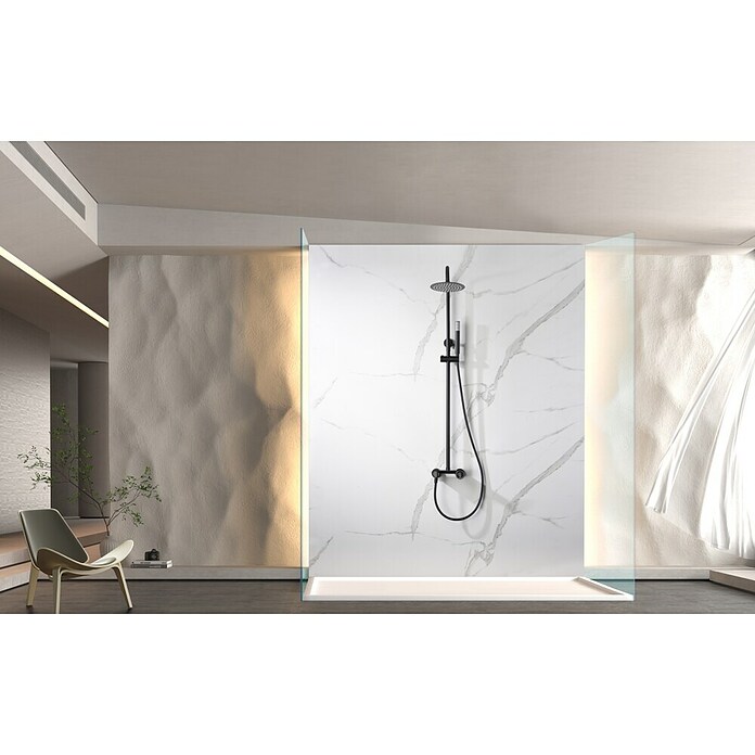 Imex Olimpo Sistema de ducha (Grifo monomando, Negro) | BAUHAUS