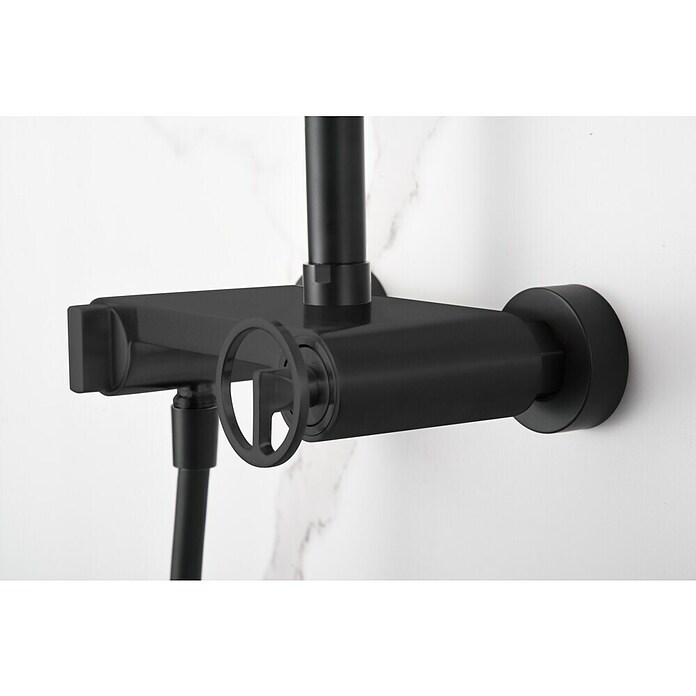 Imex Olimpo Sistema de ducha (Grifo monomando, Negro) | BAUHAUS
