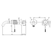 Imex Génova Grifo de lavabo empotrado (Cromo) | BAUHAUS