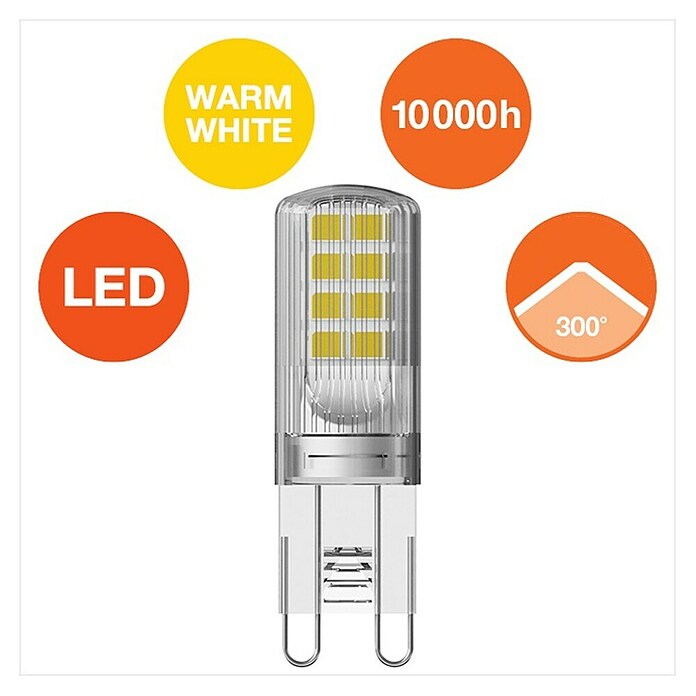 Osram LED žarulja  (G9, Bez prigušivanja, Topla bijela, 320 lm, 2,6 W) | BAUHAUS