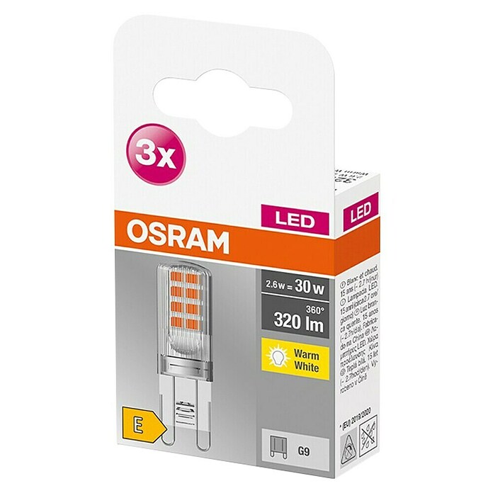 Osram LED žarulja  (G9, Bez prigušivanja, Topla bijela, 320 lm, 2,6 W) | BAUHAUS