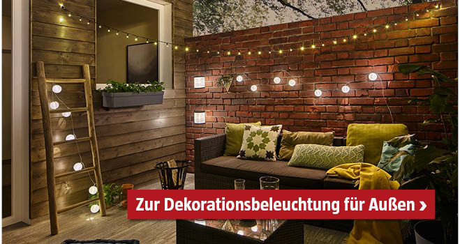 Dekorationsbeleuchtung außen