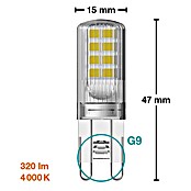 Osram Star LED svjetiljka (2,6 W, G9, Boja svjetla: Hladna bijela, Bez prigušivanja, Kutno)