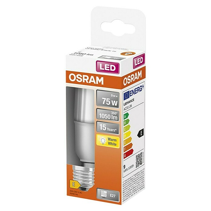Osram Star LED žarulja Stick  (E27, Bez prigušivanja, Topla bijela, 1.055 lm, 10 W) | BAUHAUS
