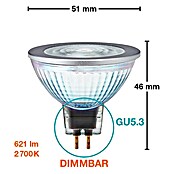 Osram Bombilla reflectora LED Superstar MR16 (7,8 W, Ángulo focal: 36°, Blanco cálido, Intensidad regulable)