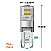 Osram Star LED svjetiljka (1,9 W, G9, Boja svjetla: Topla bijela, Bez prigušivanja, Kutno)