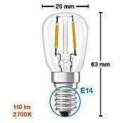 Osram LED žarulja  (E14, Bez prigušivanja, Topla bijela, 110 lm, 10 W) | BAUHAUS