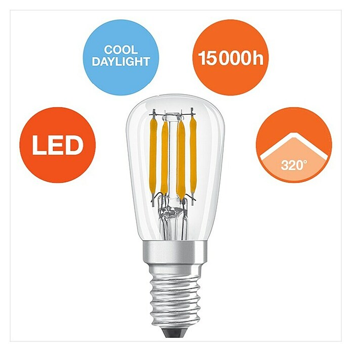 Osram Star LED žarulja  (E14, Bez prigušivanja, Bijele boje dnevnog svjetla, 250 lm, 2,8 W) | BAUHAUS