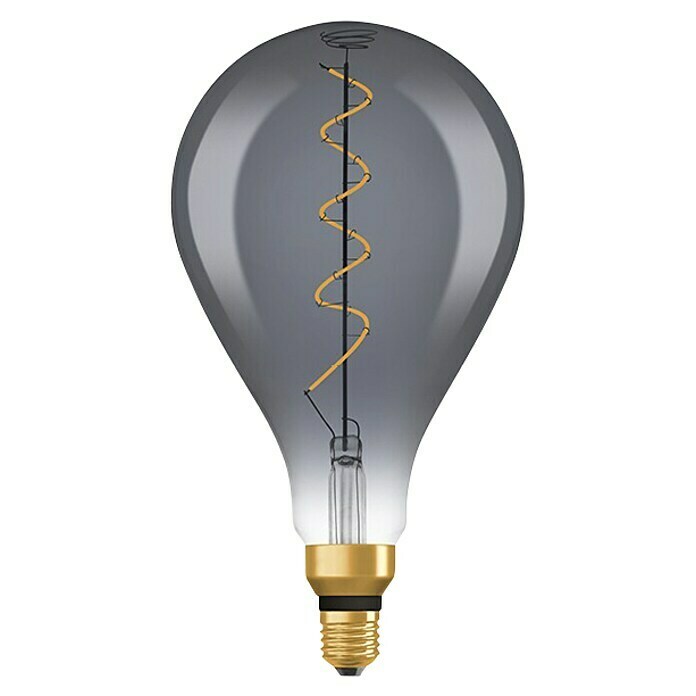 Osram Bombilla LED (E27, Intensidad regulable, Blanco cálido, 150 lm, 4 W, Color: Claro/Negro, Pera) | BAUHAUS