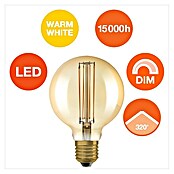 Osram LED-Lampe Vintage Edition 1906 Globe-Form E27 (Durchmesser: 9,5 cm, E27, Dimmbar, Warmweiß, 470 lm, 5,9 W) | BAUHAUS
