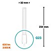 Osram Dulux S LED-Lampe (G23, Nicht Dimmbar, Warmweiß, 630 lm, 6 W) | BAUHAUS