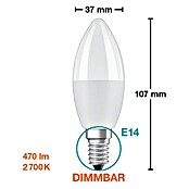 Osram Set LED sijalk v obliki sveče E14 z daljinskim upravljanjem barve - dvojno pakiranje  (E14, Možnost zatemnitve, RGBW, 470 lm, 4,9 W) | LED luči | Svetlila | Elektro in svetila | Izdelki | BAUHAUS