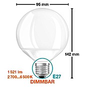 Osram Smart+ Ledlamp G95 (E27, Dimbaar, Warm wit, 1.521 lm, 14 W) | BAUHAUS