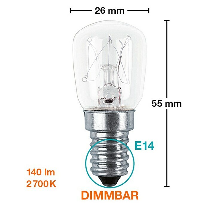 Osram Glühlampe Special T (25 W, E14, Klar, Energieeffizienzklasse: E)