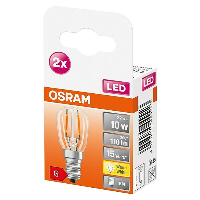 Osram LED žarulja  (E14, Bez prigušivanja, Topla bijela, 110 lm, 2,2 W) | BAUHAUS