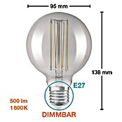 Osram LED-Lampe Vintage Edition 1906 Globe-Form E27 (E27, Dimmbar, Warmweiß, 500 lm, 11 W) | BAUHAUS