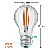 Osram LED žarulja Star Classic A 60 sa senzorom pokreta  (E27, Bez prigušivanja, Topla bijela, 806 lm, 7,3 W) | BAUHAUS