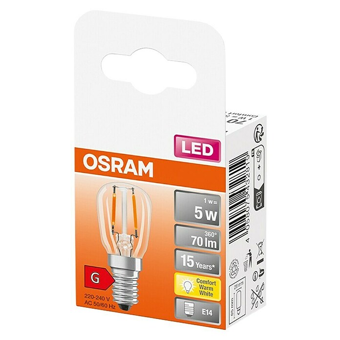 Osram LED svjetiljka (E14, 1,6 W, T26, 50 lm)