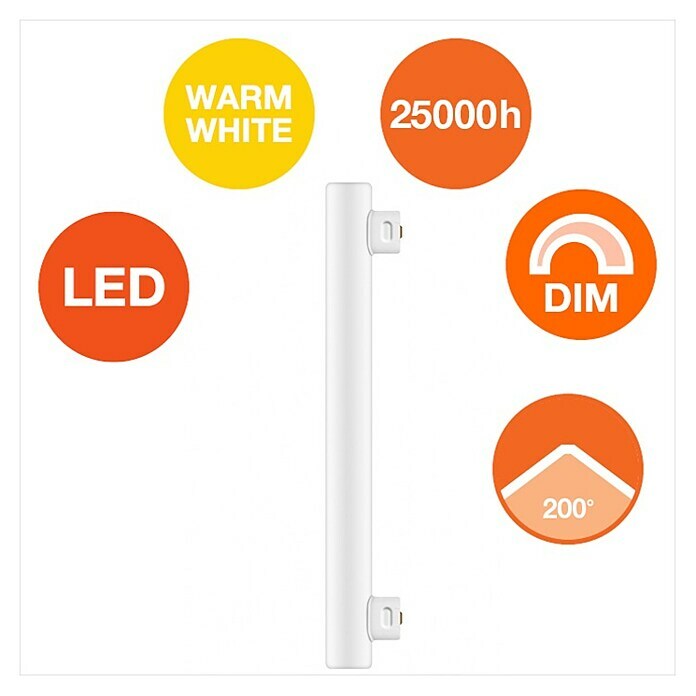 Osram Svijetleća cijev (6 W, Duljina: 300 mm, Topla bijela)