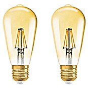 Osram LED-Lampen Set Vintage Edition 1906 Birnenform E27 2er Set (E27, Dimmbar, Warmweiß, 725 lm, 6,5 W) | BAUHAUS