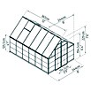 Palram – Canopia Invernadero Balance (Medidas ext. (An x Pr): 244 x 367 cm, 0,7 mm, Plateado/Transparente) | BAUHAUS