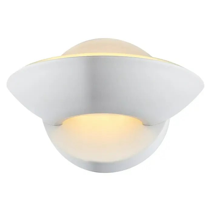 Lavida LED-Wandleuchte Padova - 4,5 W, L x B x H: 11,5 x 16,5 x 11 cm, Weiß, Warmweiß - Weiße Wandleuchte in modernem Design, die ein warmes, einladendes Licht spendet.\n