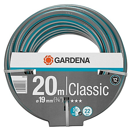 Gardena Classic Gartenschlauch (Ø x L: 19 mm x 20 m, ¾″, Kunststoff)