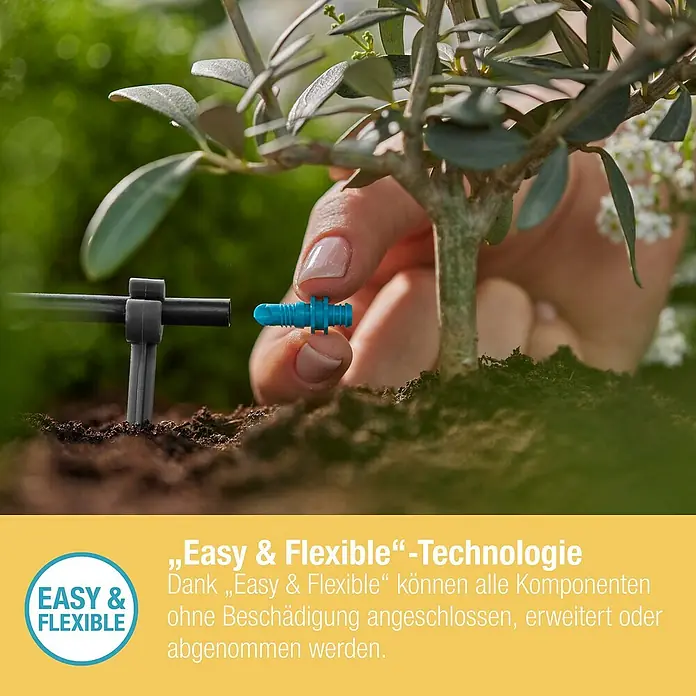 Gardena Micro-Drip Endtropfer - 25 Stk., Max. Wasserdurchfluss: 2 l/h - Bewässerungssystem: Das "Easy & Flexible"-System ermöglicht einfache Installation und Erweiterung.