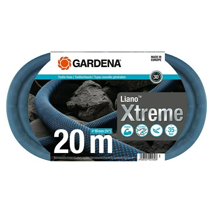 Gardena Gartenschlauch Liano Xtreme 20 m Set