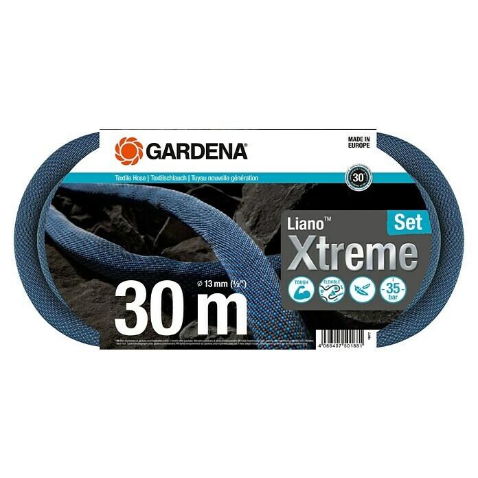 Gardena Kit de tuyau d'arrosage Liano Xtreme 30 m