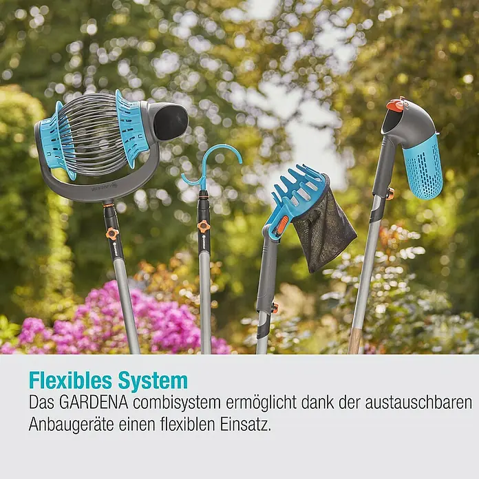 Gardena Combisystem Obstpflücker Beerensammler - 27,5 x 10,05 x 20,1 cm - Das GARDENA combisystem bietet flexible Gartengeräte für die Obsternte. Das System umfasst Obstpflücker, Erntesammler und Asthaken.