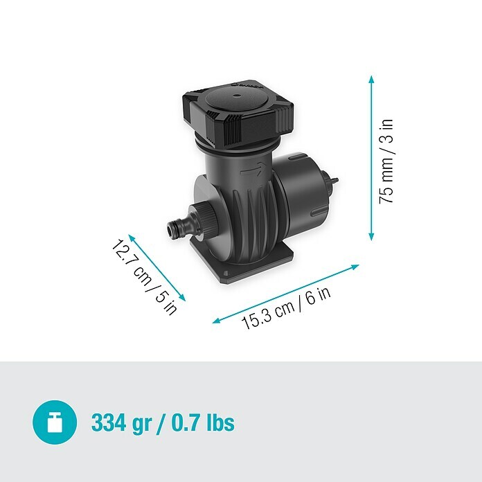 Gardena Micro-Drip Basisgerät 2000 (1 Stk., Max. Wasserdurchfluss: 2.000 l/h) | BAUHAUS