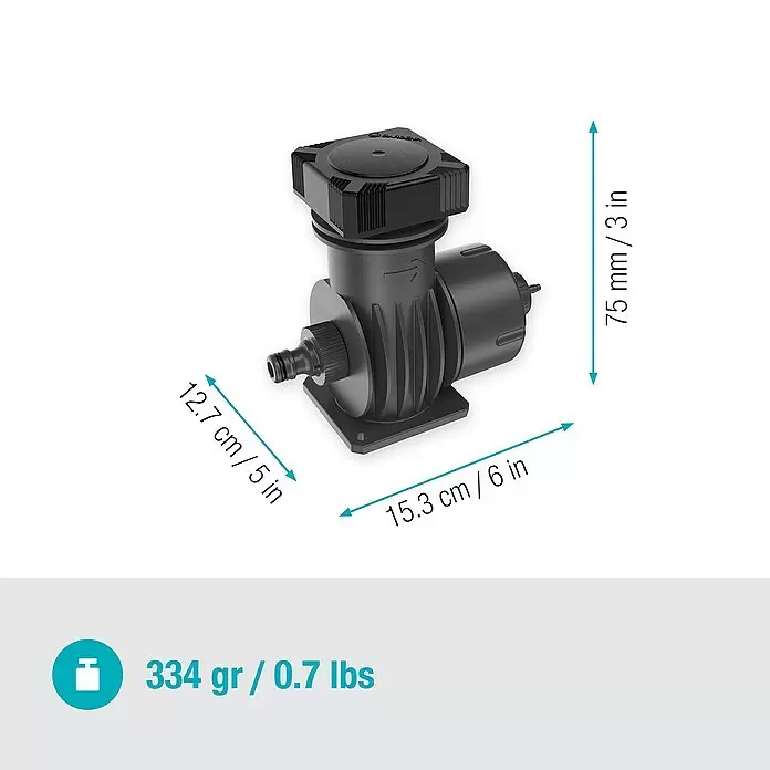 Gardena Micro-Drip Basisgerät 20001 Stk., Max. Wasserdurchfluss: 2.000 l/h Sketch