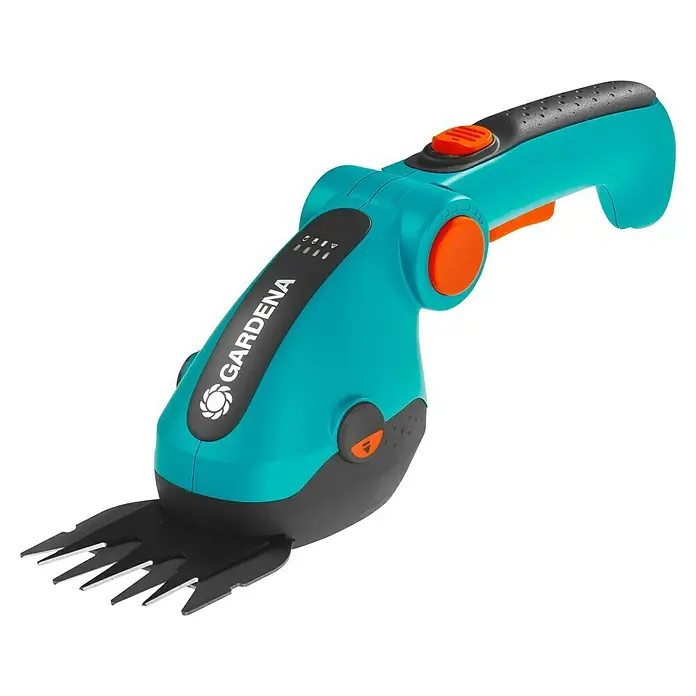 Gardena ComfortCut Akku-Grasschere Li - 3,6 V, 1 Akku, Schwertbreite: 8 cm, Akkulaufzeit: 80 min - Akku-Grasschere von Gardena für präzise Rasenkantenschnitte und Formschnitte kleinerer Büsche. Ideal für den Garten.