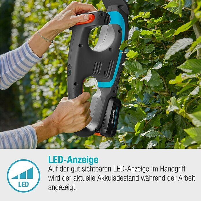 Gardena Power for All 18V Akku-Heckenschere EasyCut (18 V, Li-Ionen, Ohne Akku) | BAUHAUS