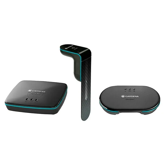 Gardena Smart system Bewässerungssteuerung - Batteriebetrieben, 3 -tlg., Passend für: Alle Gardena smart system Erweiterungen - Das Gardena Smart System: Ein smartes Bewässerungssystem für den Garten, bestehend aus Gateway, Sensor und Wassersteuerung für eine optimale Bewässerung.
