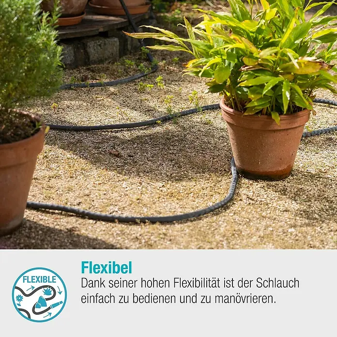 Gardena Gartenschlauch Liano Life - 10 m, Schlauchdurchmesser: 13 mm - Flexibler Bewässerungsschlauch um Pflanzen gelegt. Ideal für die Gartenbewässerung mit hoher Flexibilität und einfacher Handhabung.