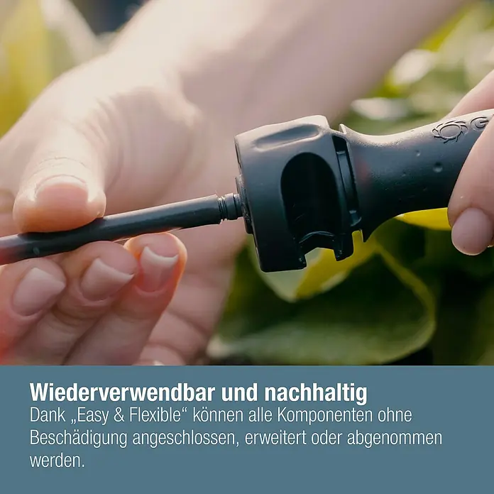 Gardena Micro-Drip Verschlussstopfen 3/16" - 10 Stk., ³⁄₁₆″ - Eine flexible, wiederverwendbare Bewässerungslösung wird vorgeführt.