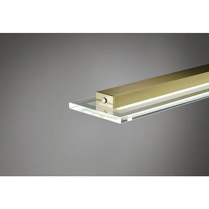Fischer & Honsel LED-Pendelleuchte Tenso25 W, L x B x H: 100 x 9 x 150 cm, Messing, Mehrfarbig Detail Shot