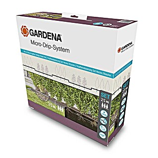 Gardena Micro-Drip Starter-Set Hecken & Sträucher (Geeignet für: Pflanzreihen bis 25 m, 1,6 l/h, Verbindung: Quick & Easy-Verbindungstechnik)