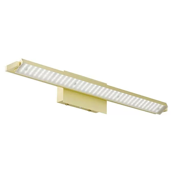 Fischer & Honsel LED-Wandleuchte Pare - 20 W, L x B x H: 10 x 60 x 10 cm, Messing, Mehrfarbig - Goldfarbene LED-Lichtschiene mit diffusem Cover und integriertem Sensor für moderne Beleuchtung.