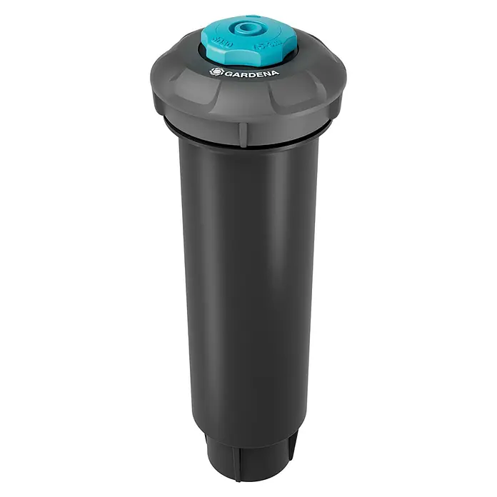 Gardena Sprinklersystem Turbinenversenkregner Pop-up SD30 - Max. Regnerfläche: 30 m², Rasenbewässerung - Gardena Versenkregner V1: Der ideale Rasensprenger für kleine Gärten, bietet präzise Bewässerung und einfache Anpassung des Sprühbereichs.