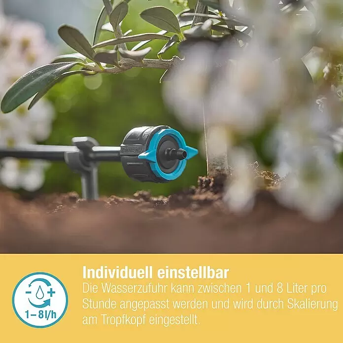 Gardena Micro-Drip Endtropfer druckregulierend5 Stk., Max. Wasserdurchfluss: 8 l/h Info